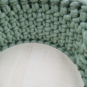 Horgolt tárolókosár egyedi felirattal. Ajándék anyák napjára - otthon & életmód - tárolás & rendszerezés - tárolókosár - Meska.hu