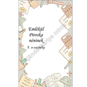 Matematika tanároknak ajándék ballagásra, pedagógusnapra, tanév végére - Könyvjelző vonalzó charmmal, ajándékkártyán - könyv & zene - könyvjelző - Meska.hu