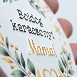 Egyedi neves karácsonyfadísz � szív vagy kör - karácsony - karácsonyi lakásdekoráció - karácsonyfadíszek - Meska.hu