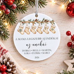 Egyedi családi karácsonyfadísz nevekkel - karácsony - karácsonyi lakásdekoráció - karácsonyfadíszek - Meska.hu