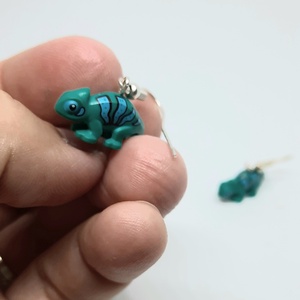 LEGO gekko fülbevaló - Meska.hu