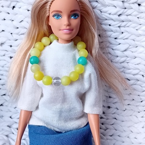 Barbie limonádé nyaklánca - ékszer - karkötő - gyöngyös karkötő - Meska.hu
