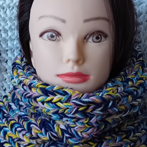 Boho színes sál és ujjatlan kesztyű szett, Ruha & Divat, Sál, Sapka, Kendő, Sál, Kötés, MESKA