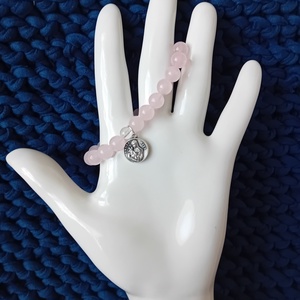 Szent Rita rózsafűzér-karkötő, Ékszer, Karkötő, Ásványkarkötő, Ékszerkészítés, Gyöngyfűzés, gyöngyhímzés, MESKA