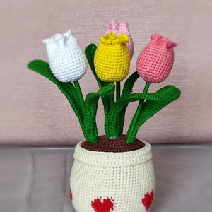 Cserepes tulipán - Meska.hu