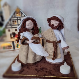 Szent Család - karácsony - adventi díszek - adventi asztaldísz - Meska.hu