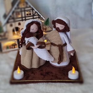 Szent Család - karácsony - adventi díszek - adventi asztaldísz - Meska.hu