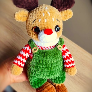 Oli a rénszarvas - játék & sport - plüssállat & játékfigura - plüss mesefigurák - Meska.hu