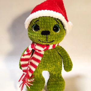 Horgolt baby Grincs - játék & sport - plüssállat & játékfigura - plüss mesefigurák - Meska.hu