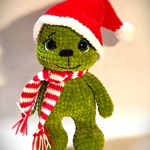 Horgolt baby Grincs - játék & sport - plüssállat & játékfigura - plüss mesefigurák - Meska.hu