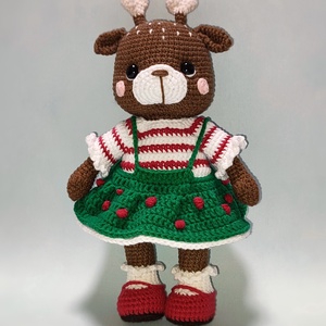 Horgolt őzike - játék & sport - plüssállat & játékfigura - plüss mesefigurák - Meska.hu