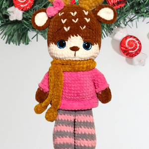 Horgolt őzike, Játék & Sport, Plüssállat & Játékfigura, Plüss mesefigurák, Horgolás, MESKA