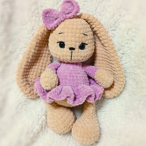 Horgolt plüss nyuszi, Játék & Sport, Plüssállat & Játékfigura, Nyuszi, Horgolás, MESKA