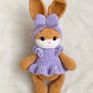 Horgolt plüss nyuszi, Játék & Sport, Plüssállat & Játékfigura, Nyuszi, Horgolás, MESKA