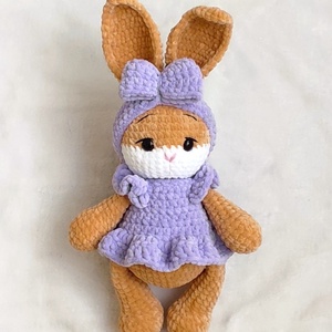 Horgolt plüss nyuszi - játék & sport - plüssállat & játékfigura - nyuszi - Meska.hu