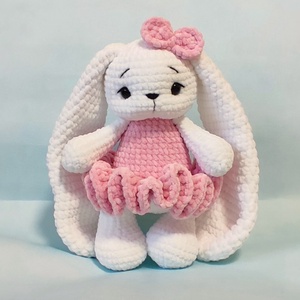 Horgolt plüss nyuszi, Játék & Sport, Plüssállat & Játékfigura, Nyuszi, Horgolás, MESKA