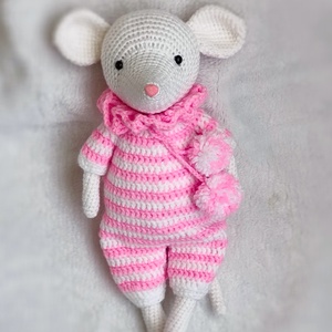 Horgolt kisegér, Játék & Sport, Plüssállat & Játékfigura, Plüss mesefigurák, Horgolás, MESKA