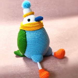 Horgolt kismadár - játék & sport - plüssállat & játékfigura - madár - Meska.hu