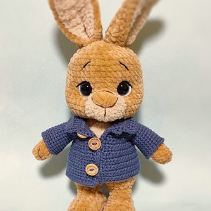 Horgolt plüss Nyúl Péter  - játék & sport - plüssállat & játékfigura - nyuszi - Meska.hu