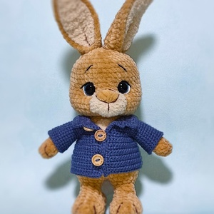 Horgolt plüss Nyúl Péter  - játék & sport - plüssállat & játékfigura - nyuszi - Meska.hu