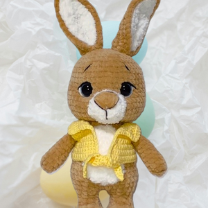 Horgolt plüss nyuszi, Játék & Sport, Plüssállat & Játékfigura, Nyuszi, Horgolás, MESKA