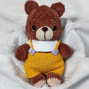 Horgolt plüss maci - játék & sport - plüssállat & játékfigura - maci - Meska.hu