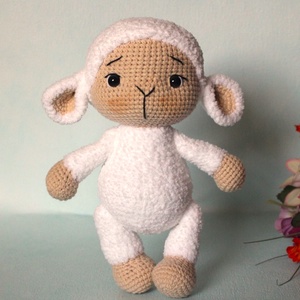 Kis bárány, Játék & Sport, Plüssállat & Játékfigura, Plüss bárány, Horgolás, MESKA