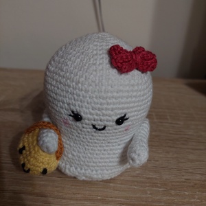 Halloween amigurumi szellemlány - Meska.hu