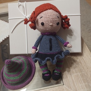 Horgolt boszilány - játék & sport - plüssállat & játékfigura - ember - Meska.hu