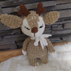 Horgolt rénszarvas , Karácsony, Karácsonyi lakásdekoráció, Karácsonyi manók, figurák, Horgolás, MESKA