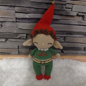 Horgolt karácsonyi manó , Karácsony, Karácsonyi lakásdekoráció, Karácsonyi manók, figurák, Horgolás, MESKA