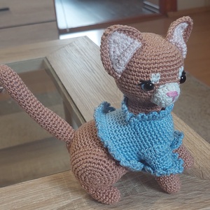 Amigurumi, horgolt cica  - játék & sport - plüssállat & játékfigura - cica - Meska.hu