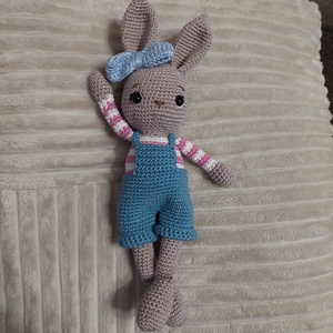 Horgolt nyuszi  - játék & sport - plüssállat & játékfigura - nyuszi - Meska.hu