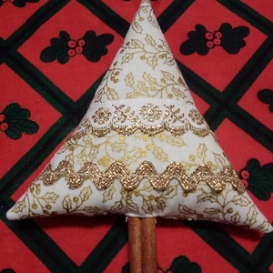 Textil fenyőfácskák, ajándék, karácsonyfadísz, ajándék kísérő - karácsony - karácsonyi lakásdekoráció - karácsonyfadíszek - Meska.hu