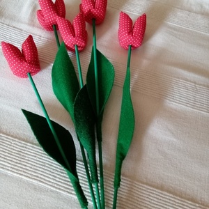 Textil tulipán  - Meska.hu