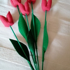 Textil tulipán  - otthon & életmód - dekoráció - Meska.hu