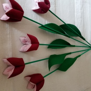 Textil tulipán - Meska.hu