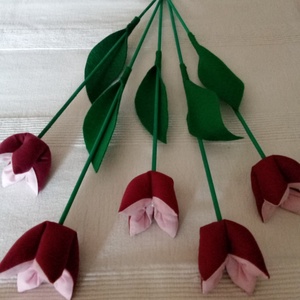 Textil tulipán - otthon & életmód - dekoráció - Meska.hu