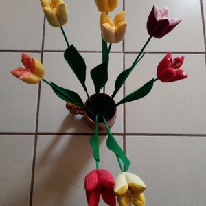 Textil tulipán - Meska.hu