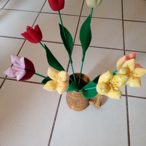 Textil tulipán - otthon & életmód - dekoráció - Meska.hu