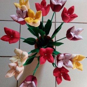 Textil tulipán - Meska.hu