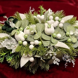 Elegáns karácsonyi asztali dekoráció - karácsony - adventi díszek - adventi asztaldísz - Meska.hu