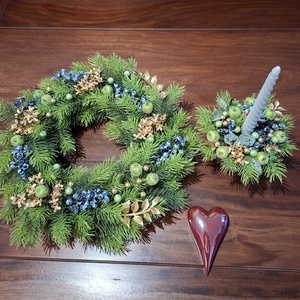 Karácsonyi bögredísz gyertyával - karácsony - adventi díszek - adventi asztaldísz - Meska.hu