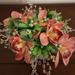 Pink színű virágboxba készített elegáns, ajándékdoboz., Otthon & Életmód, Dekoráció, Asztal és polc dekoráció, Díszdoboz, Virágkötés, Mindenmás, MESKA