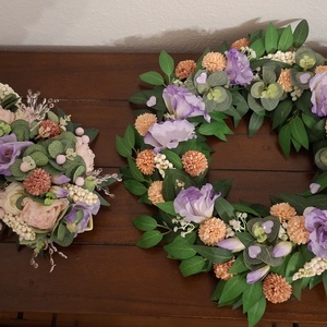 2 darab, elegáns, gazdagon díszített kopogtató és asztali dekoráció - otthon & életmód - dekoráció - asztal és polc dekoráció - asztaldísz - Meska.hu