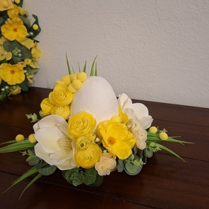 Húsvéti asztali dekoráció magnóliákkal - otthon & életmód - dekoráció - asztal és polc dekoráció - asztaldísz - Meska.hu