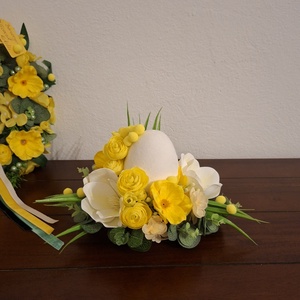 Húsvéti asztali dekoráció magnóliákkal - otthon & életmód - dekoráció - asztal és polc dekoráció - asztaldísz - Meska.hu