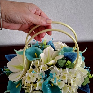 Egyedi színvilágú ballagási virágbox  - otthon & életmód - virágdekoráció - virágok - virágbox - Meska.hu