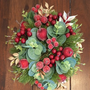 Téli, karácsonyi asztali dekoráció - karácsony - adventi díszek - adventi asztaldísz - Meska.hu