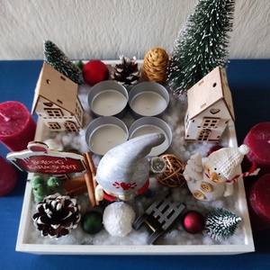 Adventi asztaldísz  - otthon & életmód - dekoráció - dísztárgy - Meska.hu